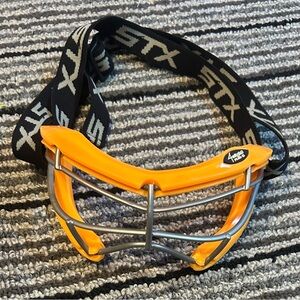 STX (Kids) Orange and Silver Lacrosse Goggles